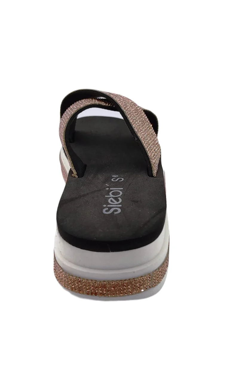 Siebi's Plateau Sandalen Damen Rose