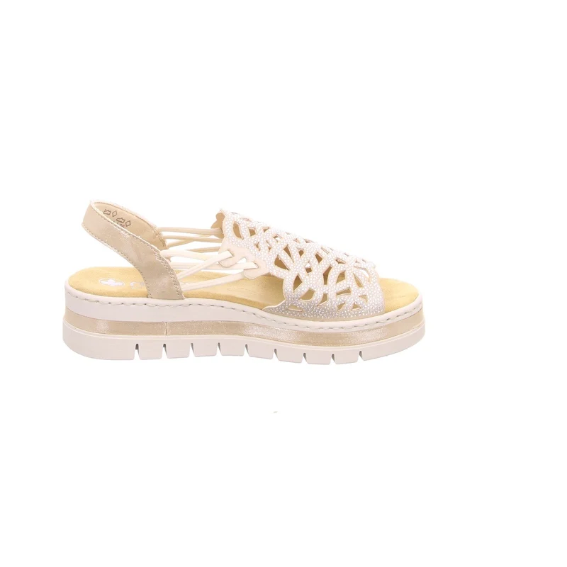 Rieker Keilsandalen beige