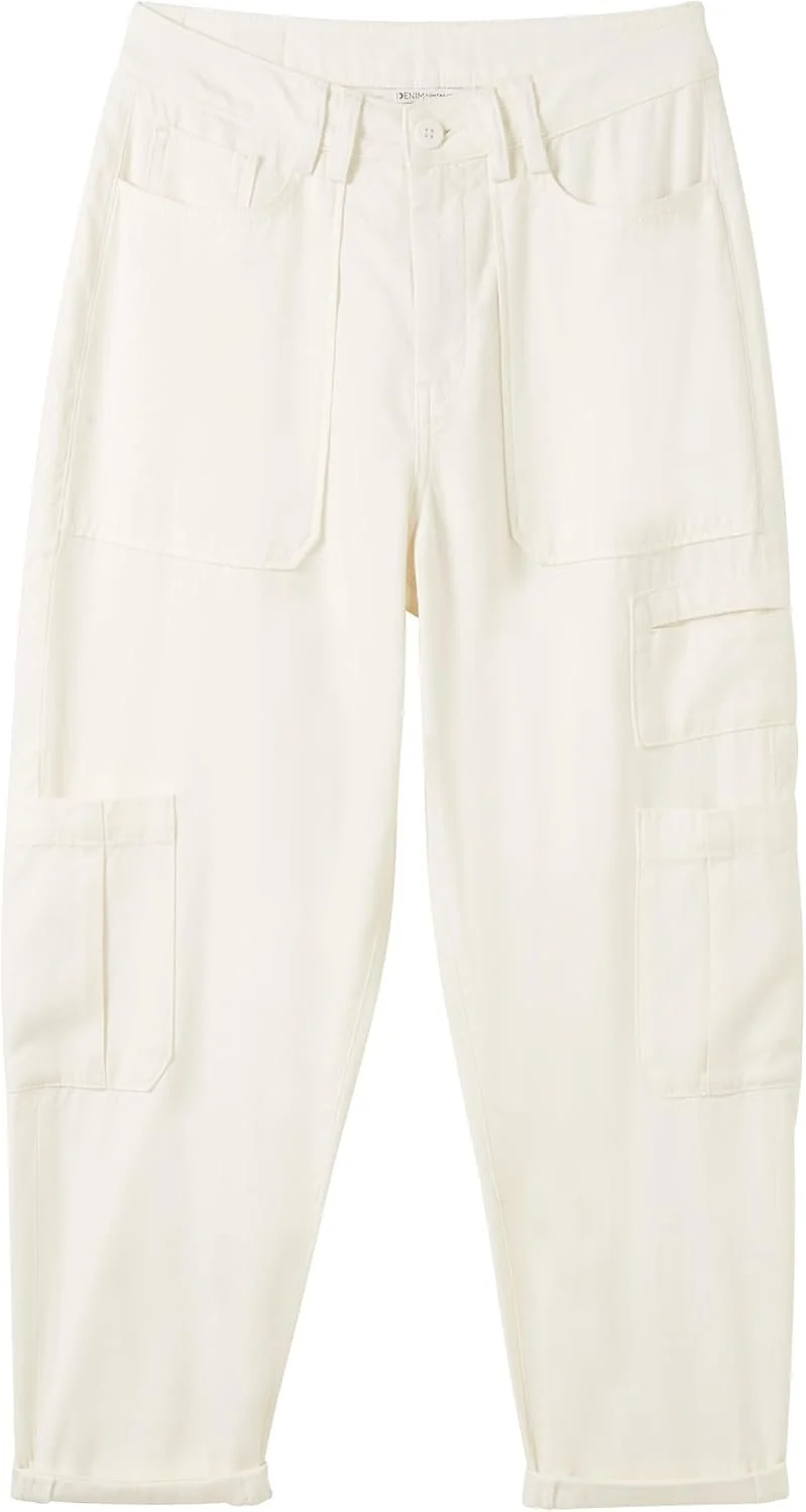 TT Denim Cargohose Weiß