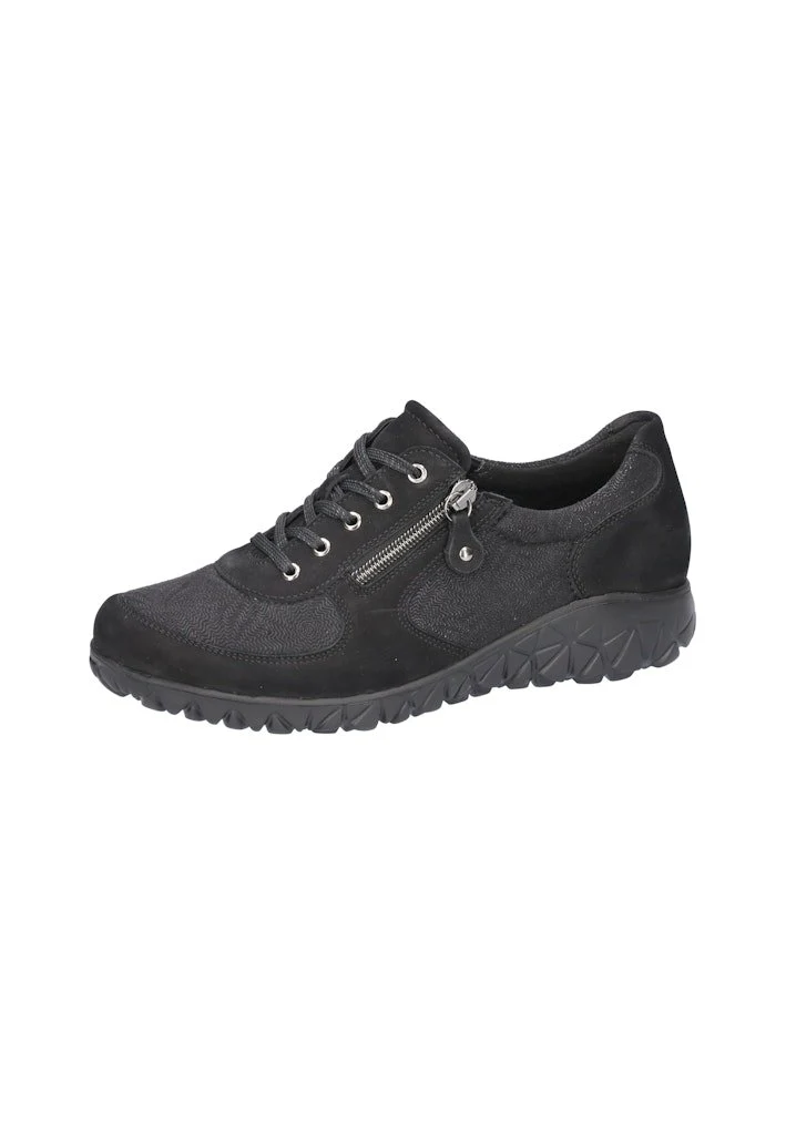 Waldläufer Havy Schnürschuh Schwarz