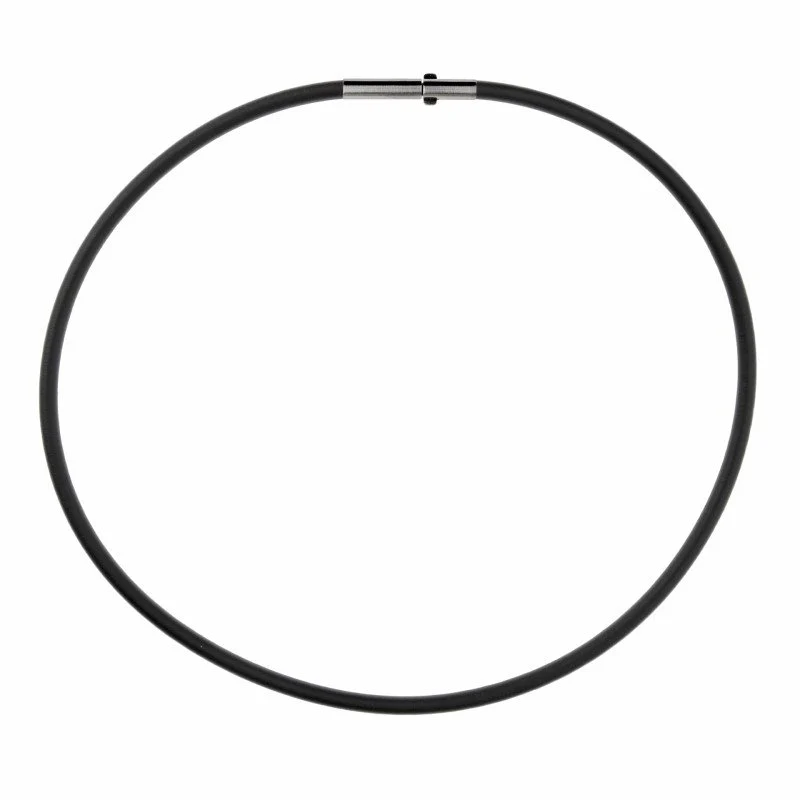 Ernstes Design Kautschukhalsreif 42cm Schwarz KS4C.42