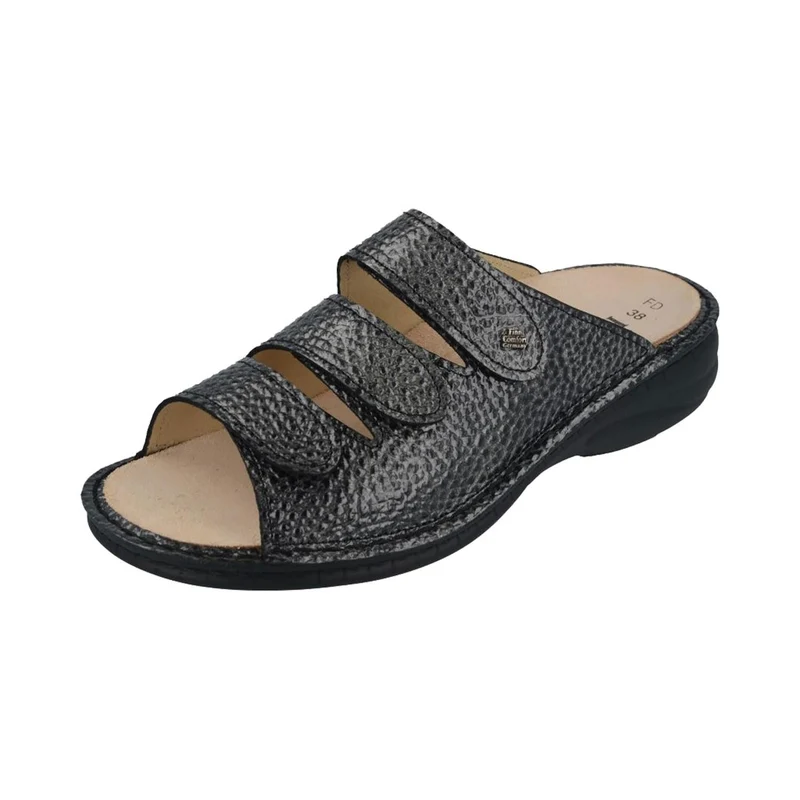 Finn Comfort Pantoletten Dunkelgrau