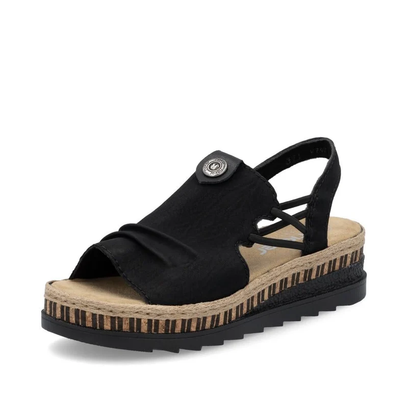 Reginerate Sandalen Schwarz
