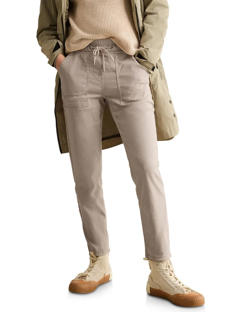 Cecil Stoffhose Hellbraun