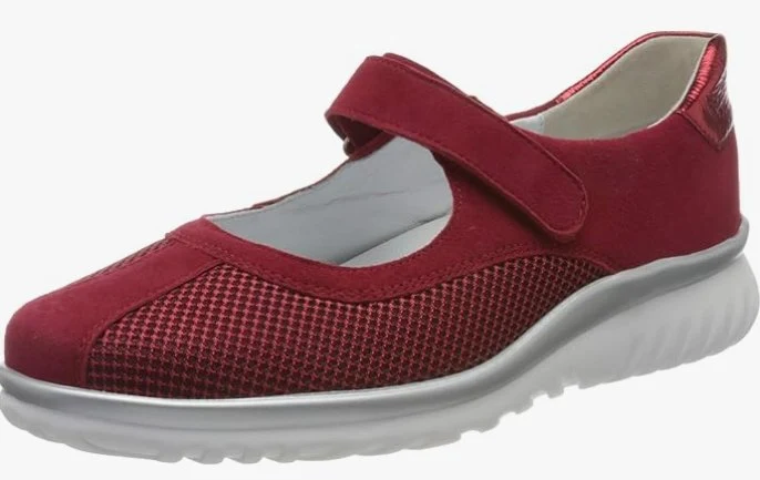 Solidus Sportliche Slipper rot