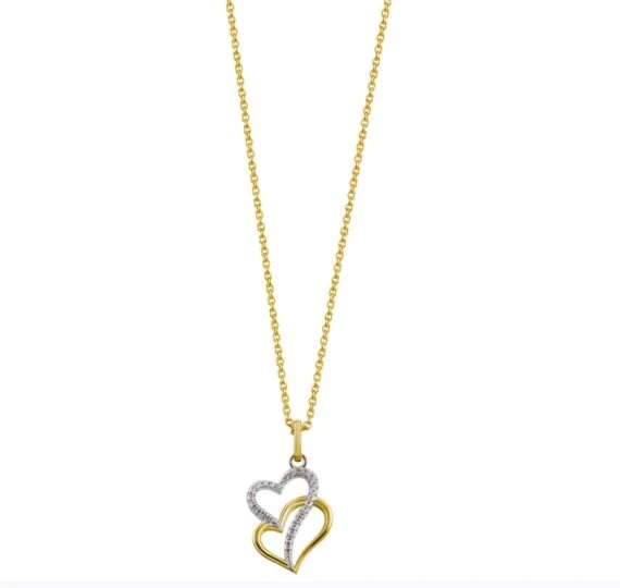 Xenox Damen 925 Sterling Silber Halskette LOVE STORY - XS3602G