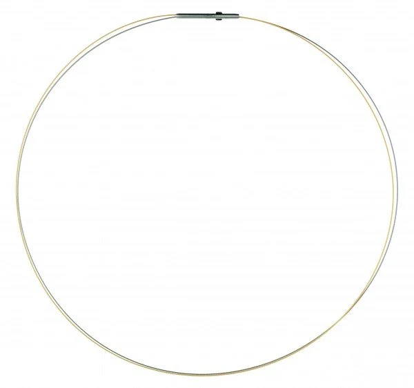 Ernstes design Damen Halsreif 2-Fach Drahtseil Länge 45cm Bicolor DS2C-BI-45