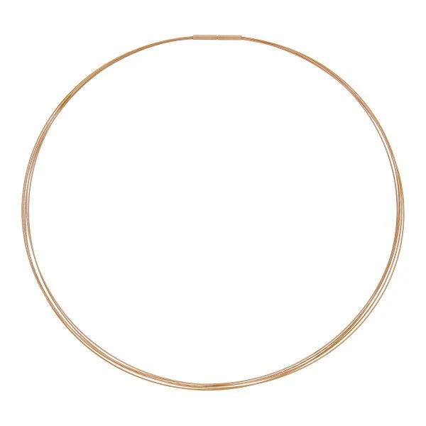 Ernstes Design Damen Halsreif 5-fach Länge 42cm Gold DS5-RG-42