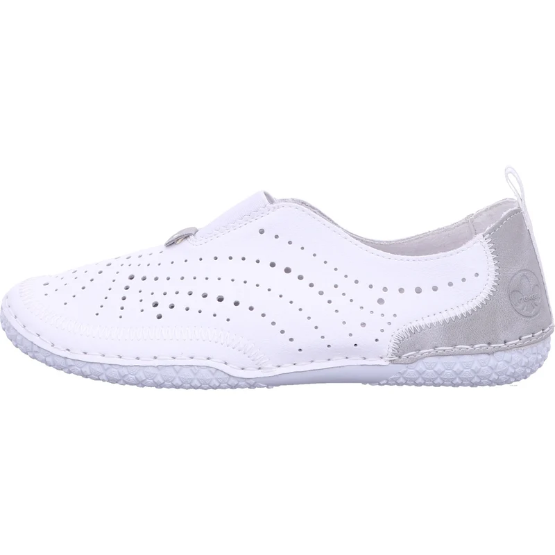 Rieker Sportliche Slipper weiß