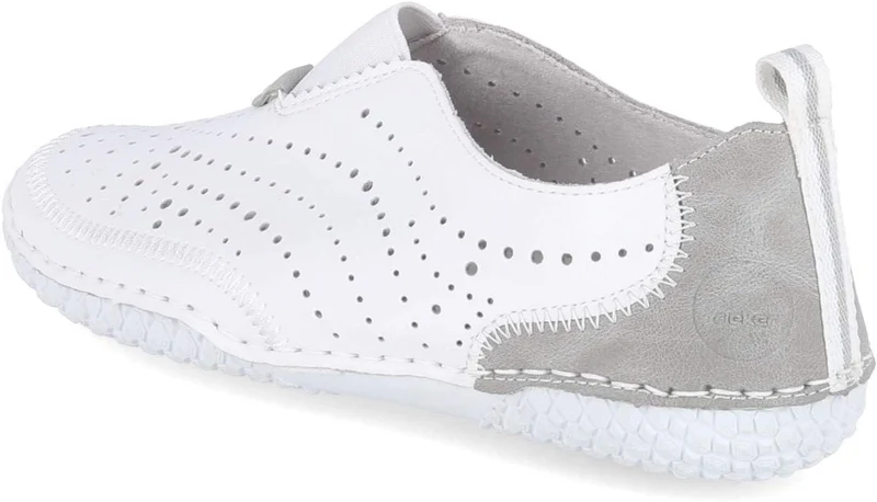 Rieker Sportliche Slipper weiß