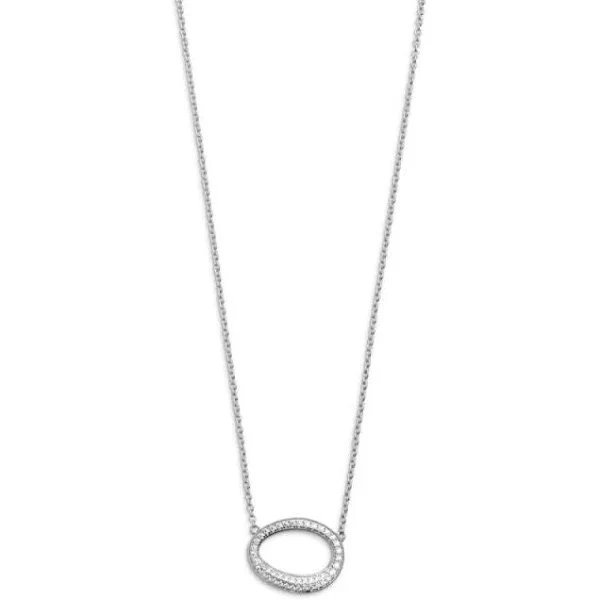 XENOX Collier 925 Silber Zirkonia 40-45 cm Halskette