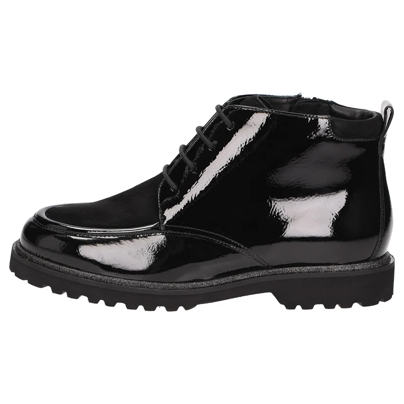 Sioux Schnür-Stiefeletten schwarz