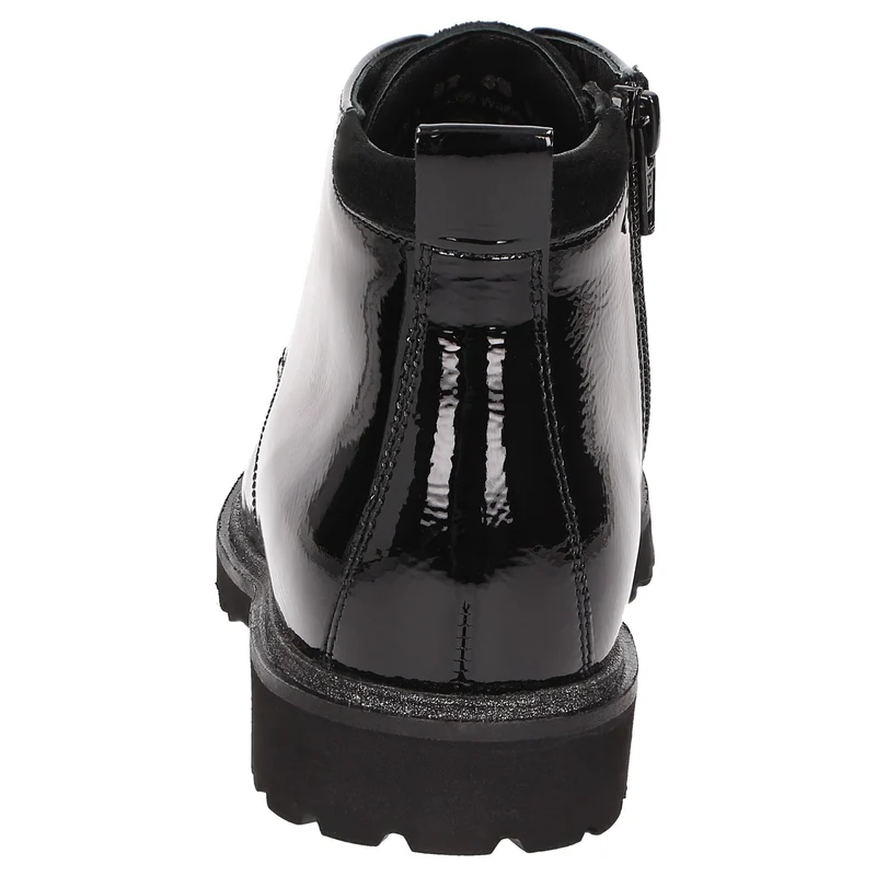 Sioux Schnür-Stiefeletten schwarz