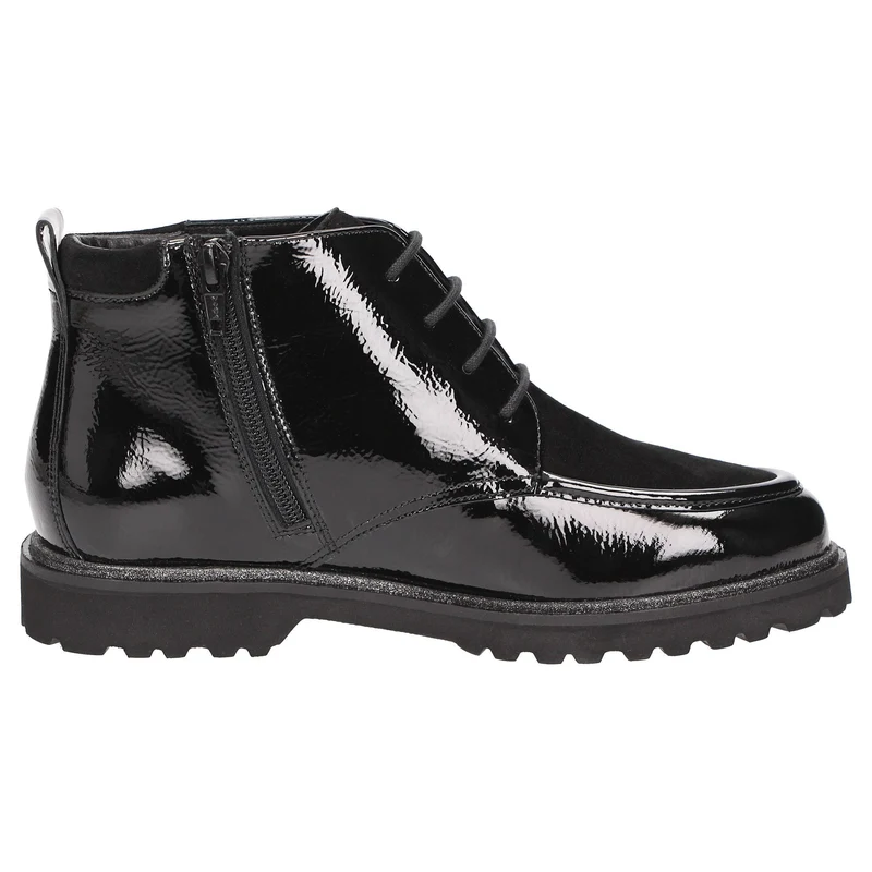 Sioux Schnür-Stiefeletten schwarz