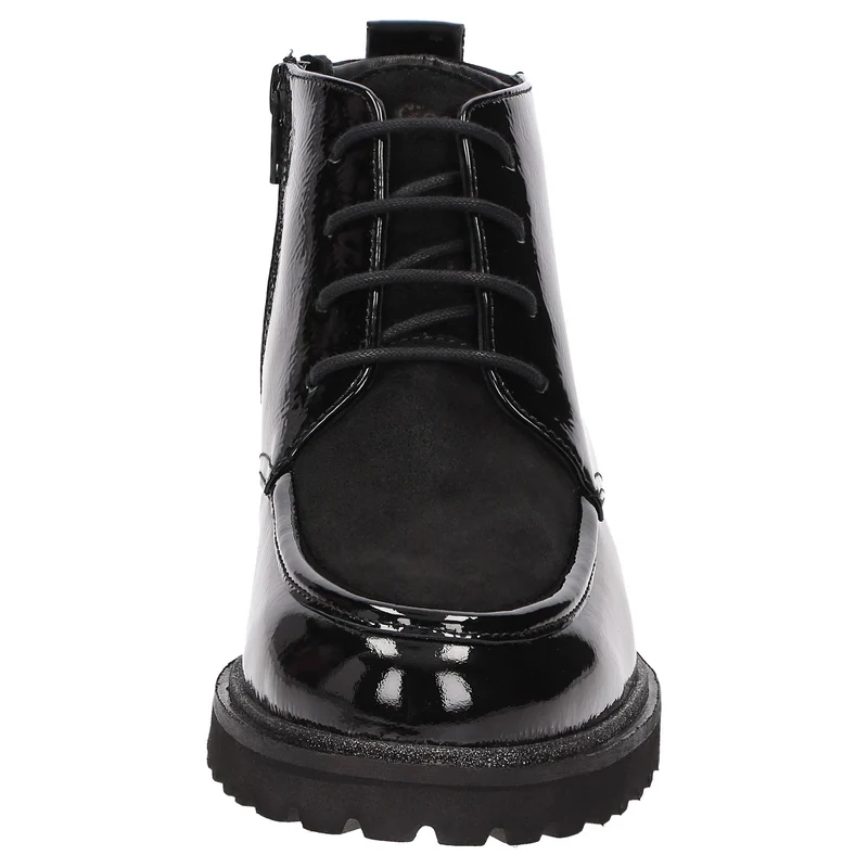 Sioux Schnür-Stiefeletten schwarz