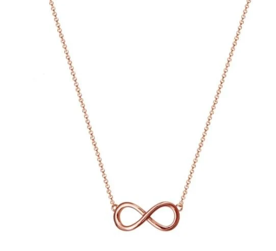 XENOX Collier Infinity aus 925/- Sterlingsilber IP-vergoldet gelb