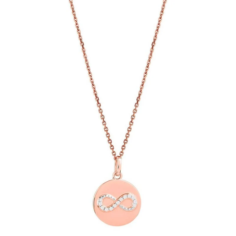 XENOX Silver Set Anhänger Infinity mit Zirkonia