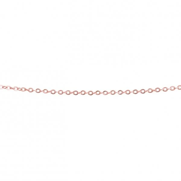 Ernstes Design Damen Halskette Spiegelankerkette 42cm Rosegold AK18.42