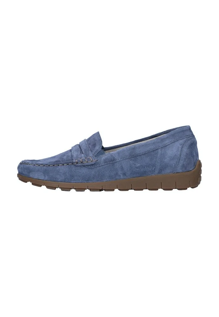 Waldläufer Mokassins blau