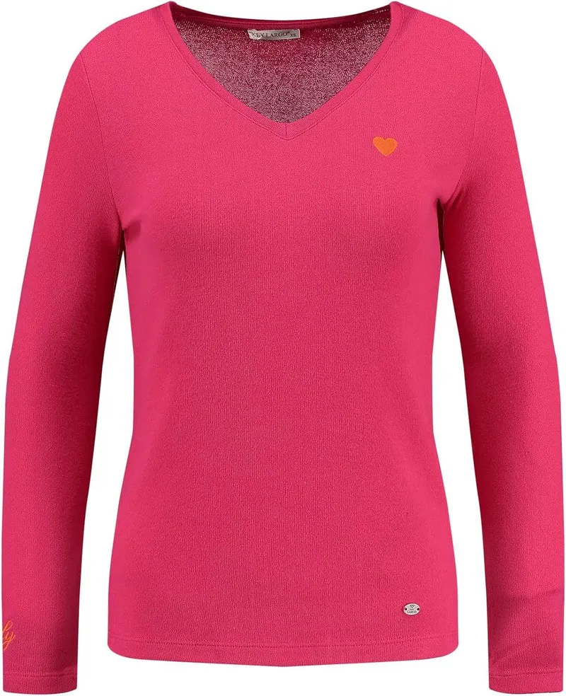 Key Largo V-Kragen Pullover Pink