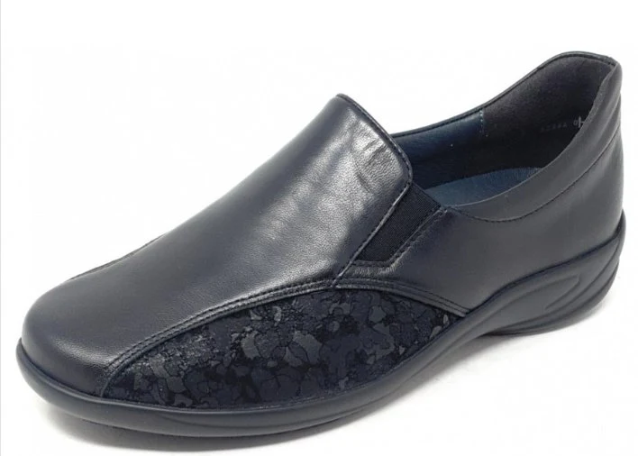 Semler Komfort Slipper schwarz
