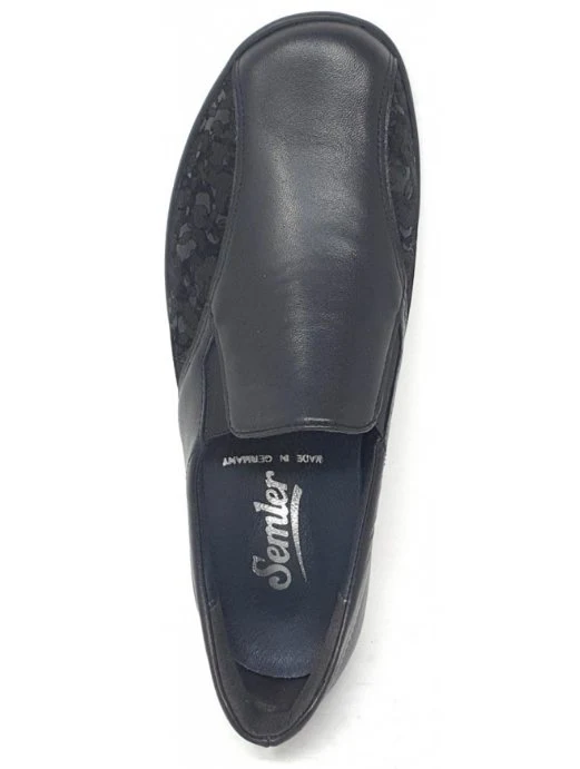 Semler Komfort Slipper schwarz