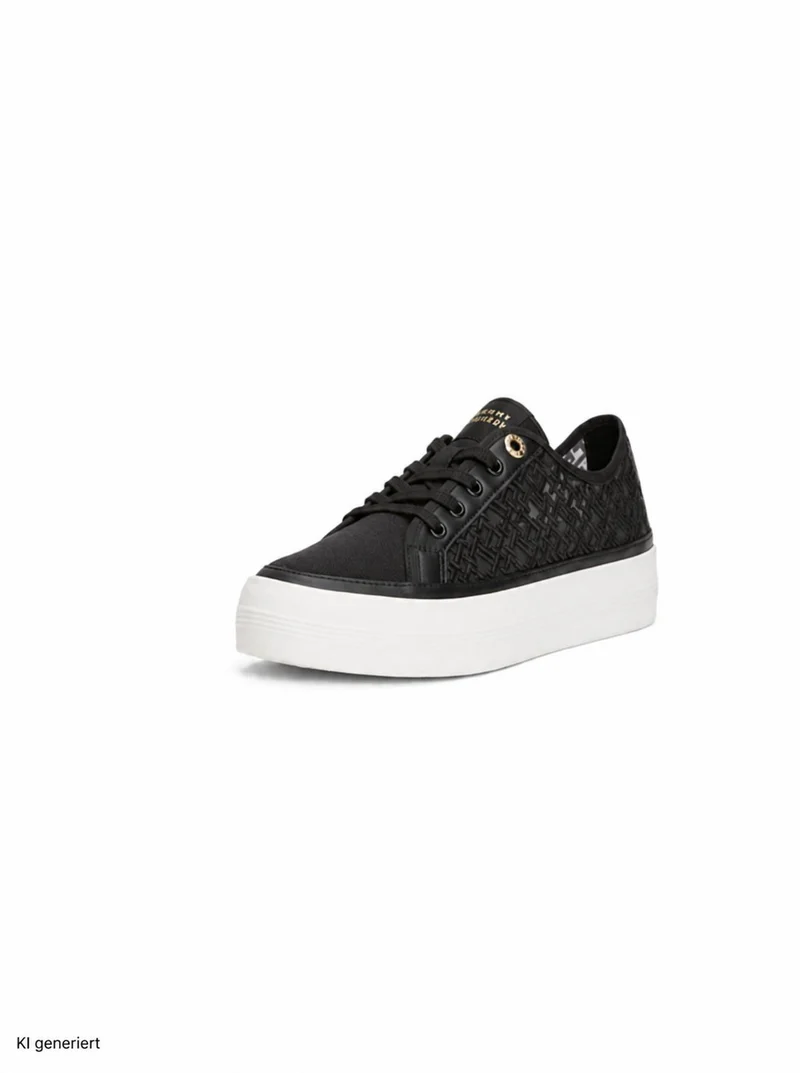 Tommy Hilfiger Vulc Embroidered Sneaker Schwarz