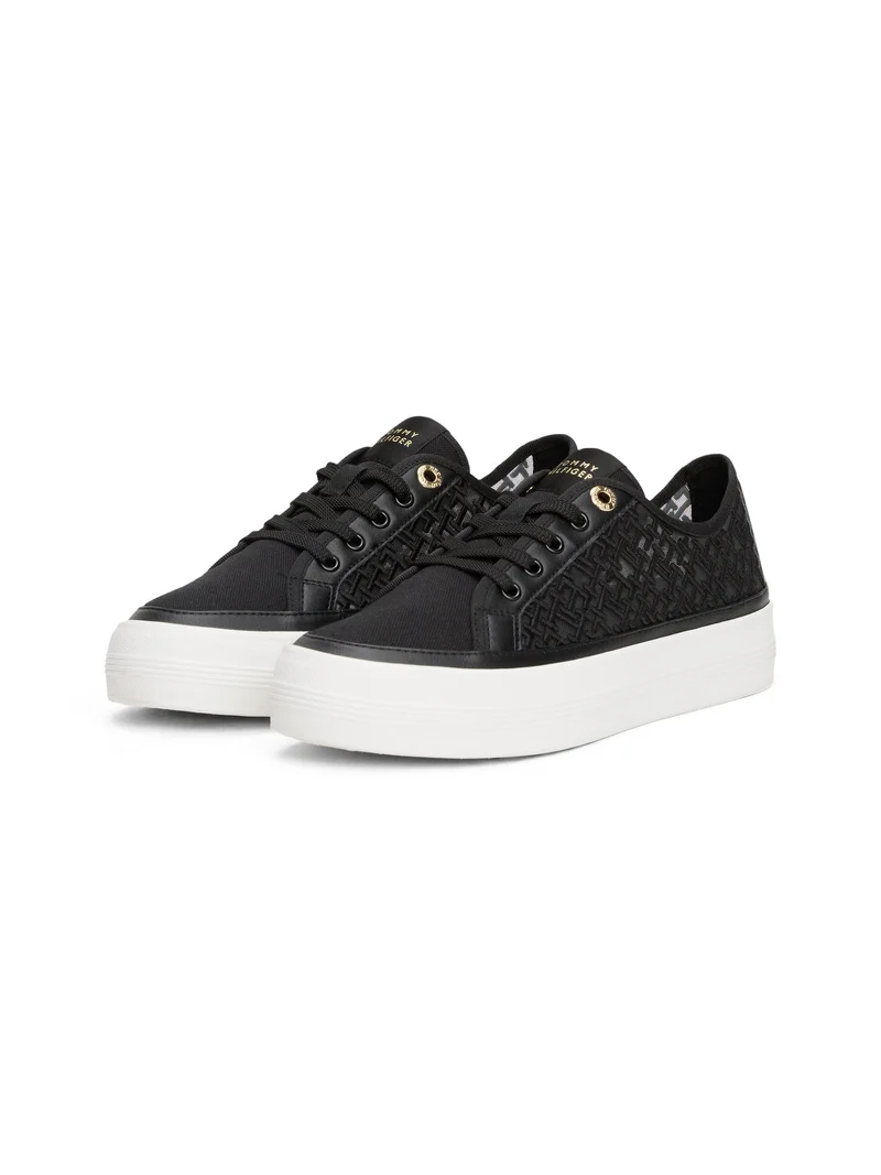 Tommy Hilfiger Vulc Embroidered Sneaker Schwarz