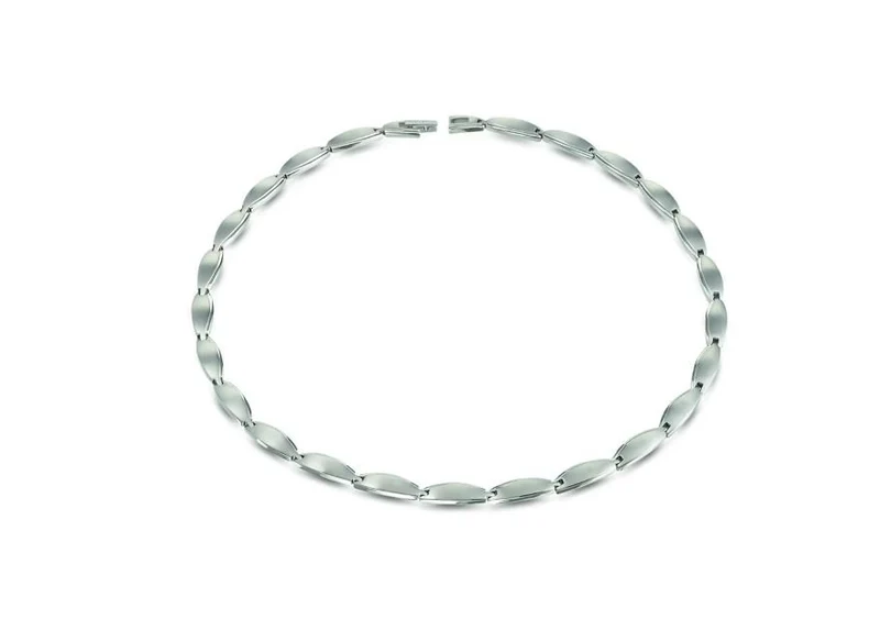 Boccia Damen Collier aus Titan 45cm in silberfarben - 08034-01