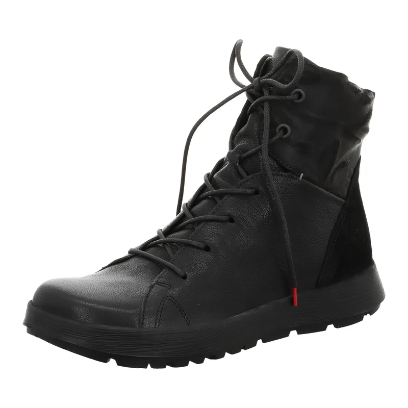 Think! Comoda Damen Schnür-Stiefeletten, Schwarz
