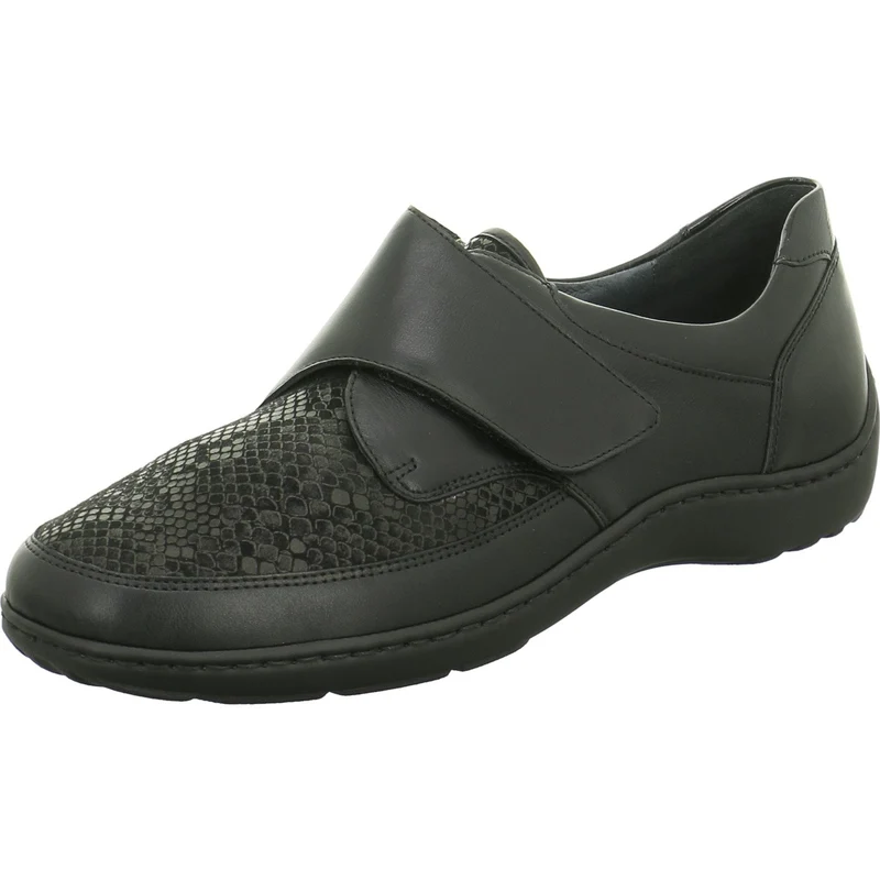Waldläufer Sportliche Slipper schwarz