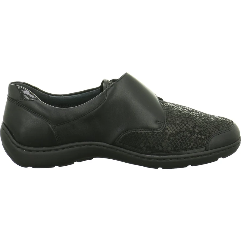 Waldläufer Sportliche Slipper schwarz
