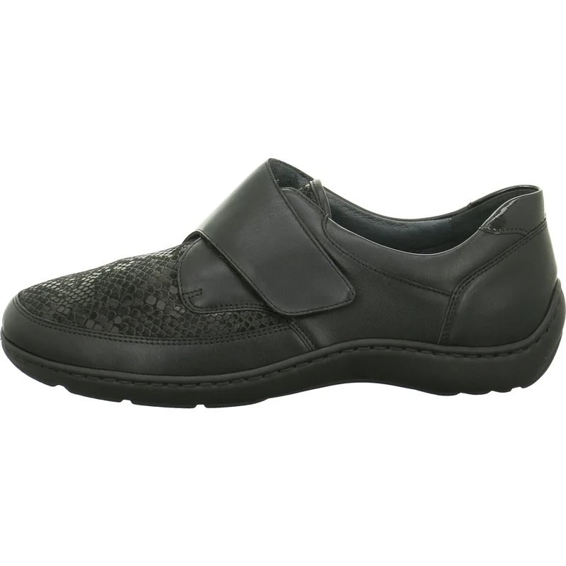 Waldläufer Sportliche Slipper schwarz
