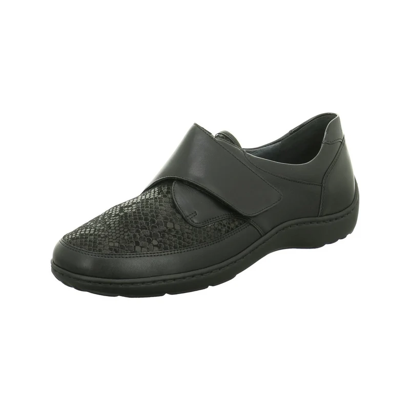 Waldläufer Sportliche Slipper schwarz