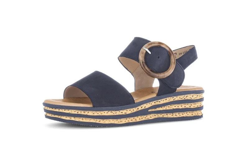 Gabor Plateau Sandalen Dunkelblau