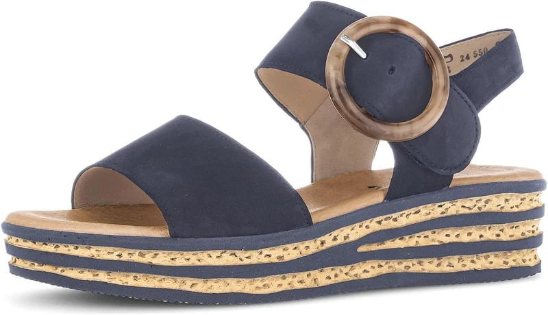 Gabor Plateau Sandalen Dunkelblau