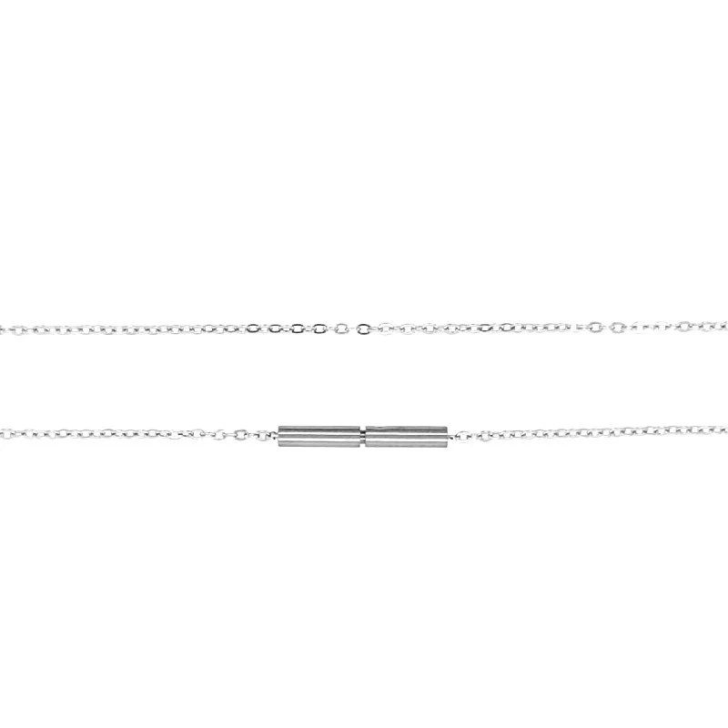 Ernstes Design Damen Halskette Spiegelankerkette 42cm Silber AK5.42