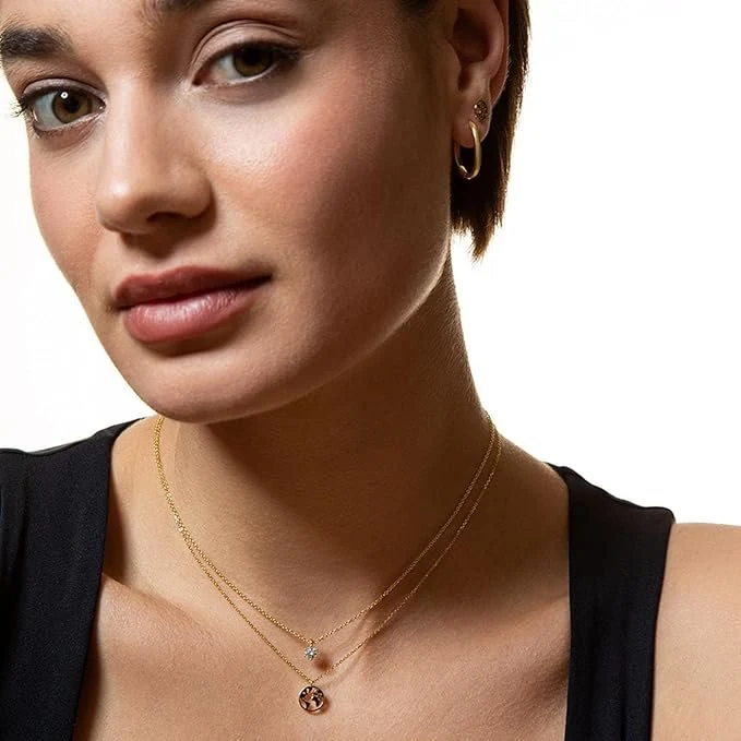 Xenox Damen Halskette Wanderlust mit Weltkugel Anhänger XS3160