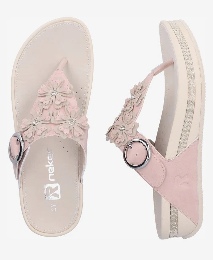 Rieker Zehentrenner rosa