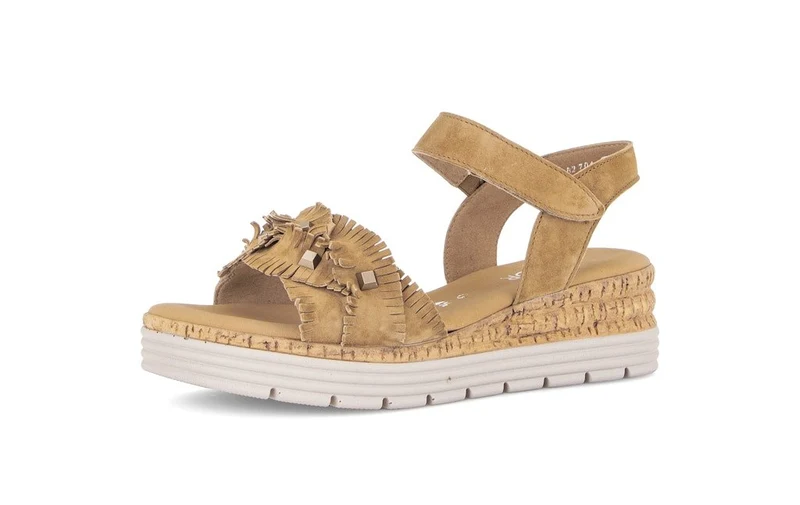 Gabor Keilsandalen beige