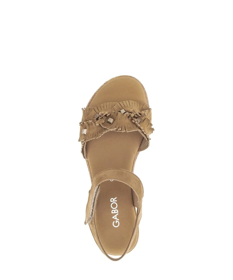 Gabor Keilsandalen beige