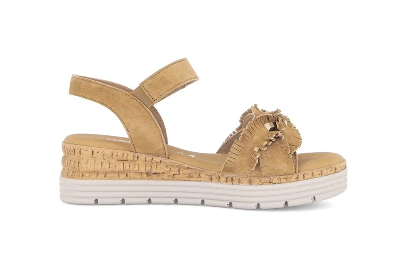 Gabor Keilsandalen beige