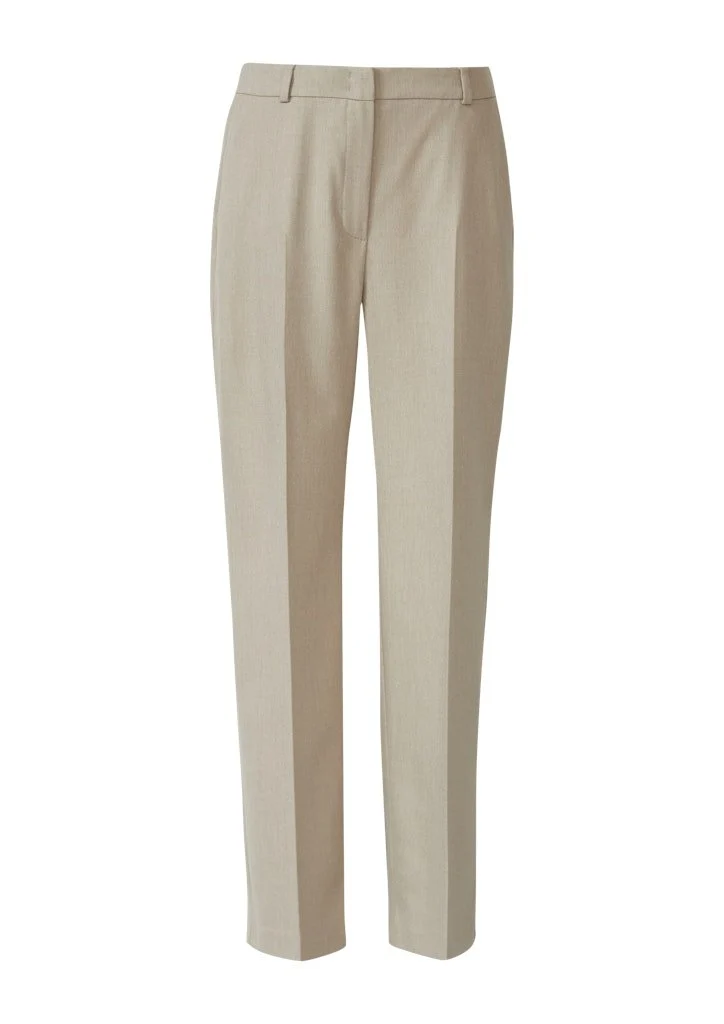 Comma Stoffhose braun