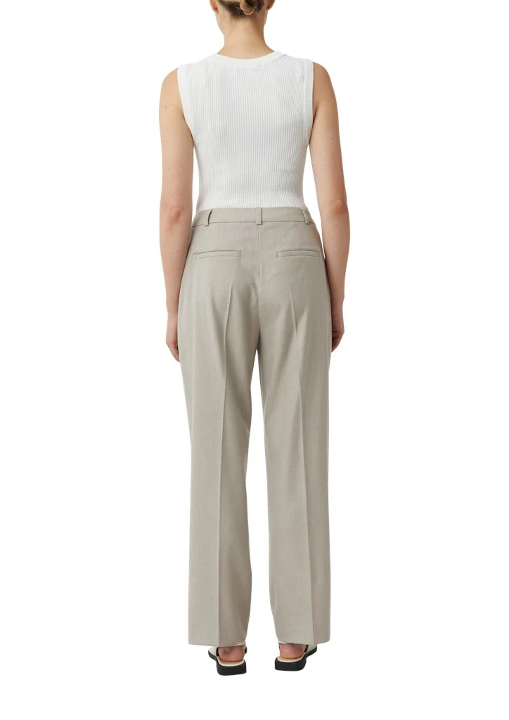 Comma Stoffhose braun