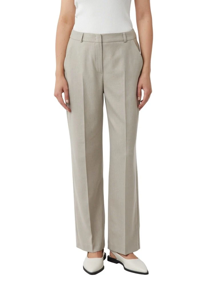 Comma Stoffhose braun