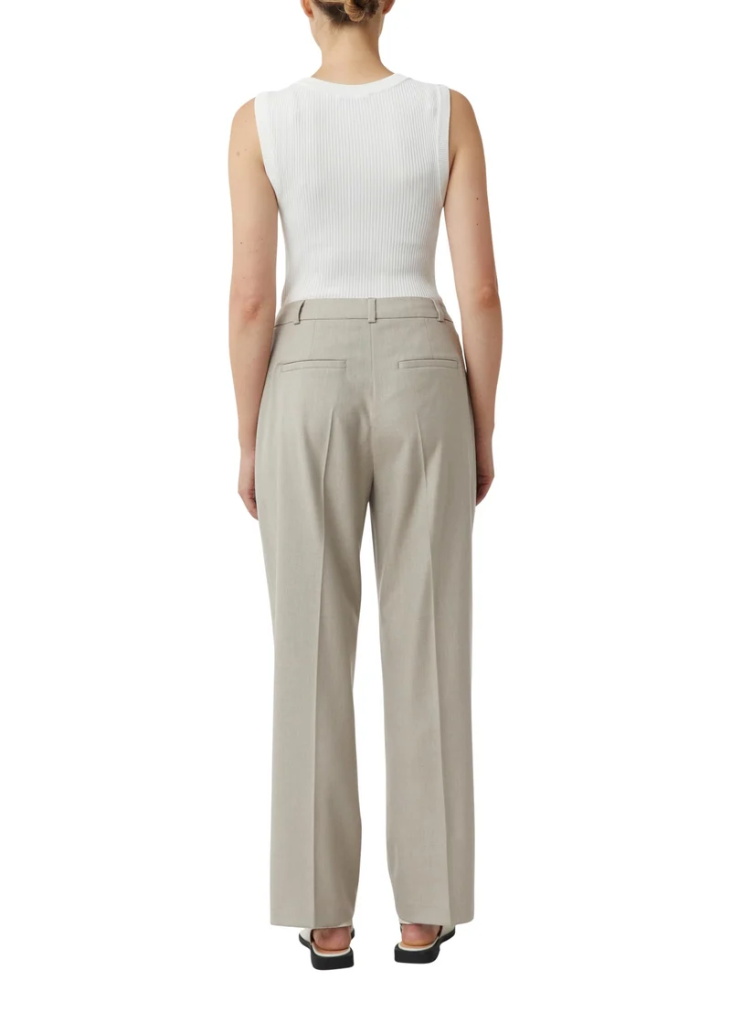 Comma Stoffhose braun