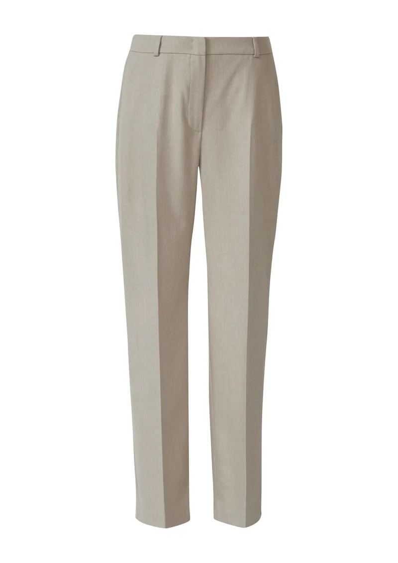 Comma Stoffhose braun