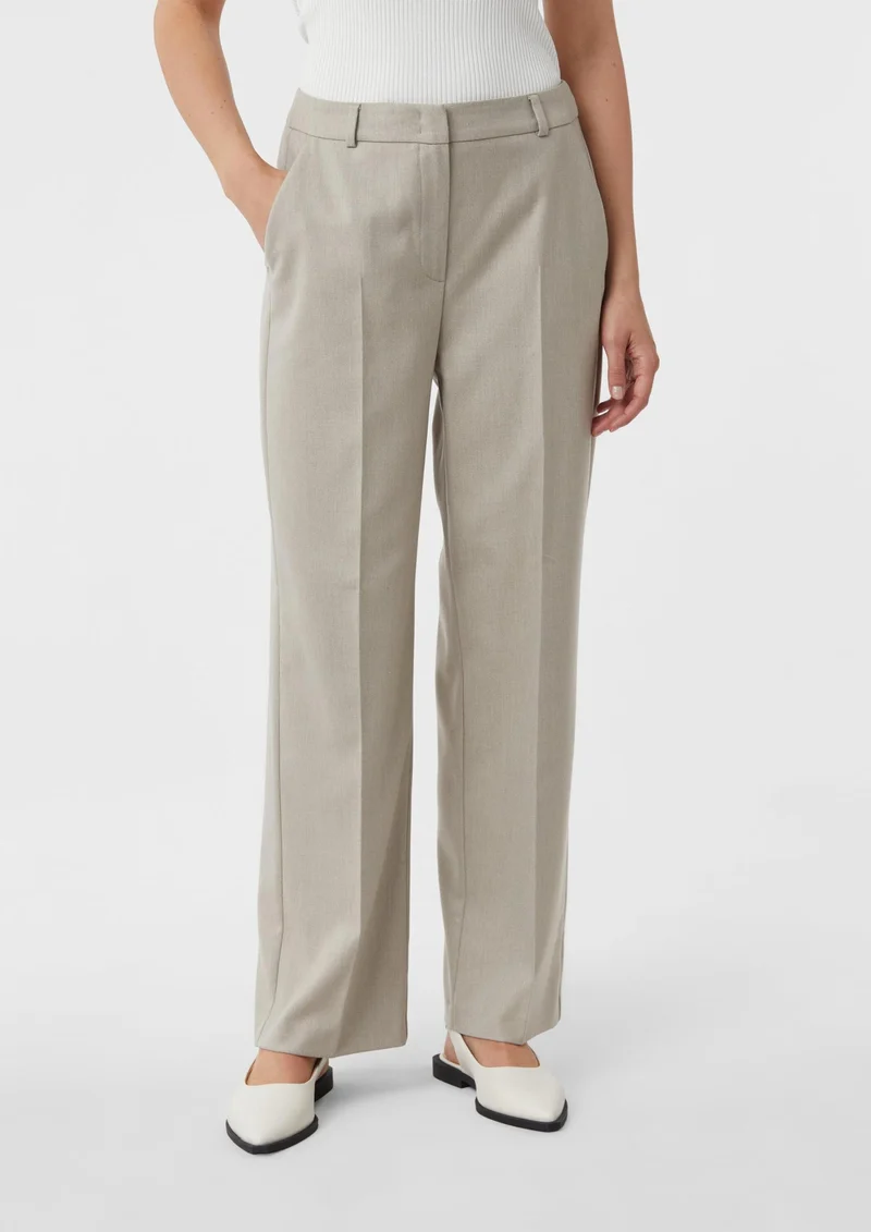 Comma Stoffhose braun