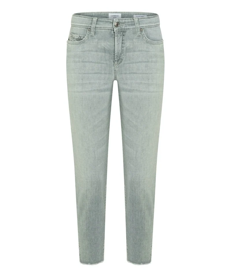 Cambio Slim Fit Jeans grau