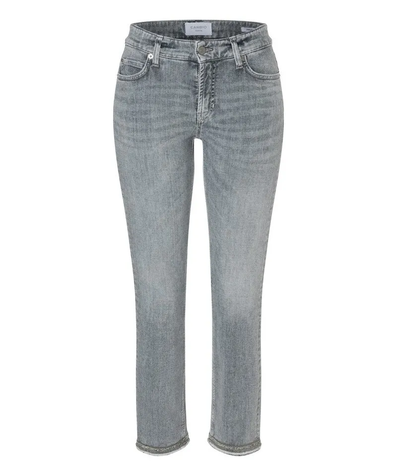 Cambio Slim Fit Jeans grau